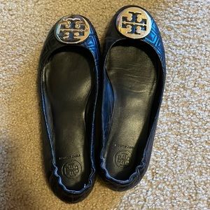 EUC Tory Burch Quilted Minnie Ballerina Slippers